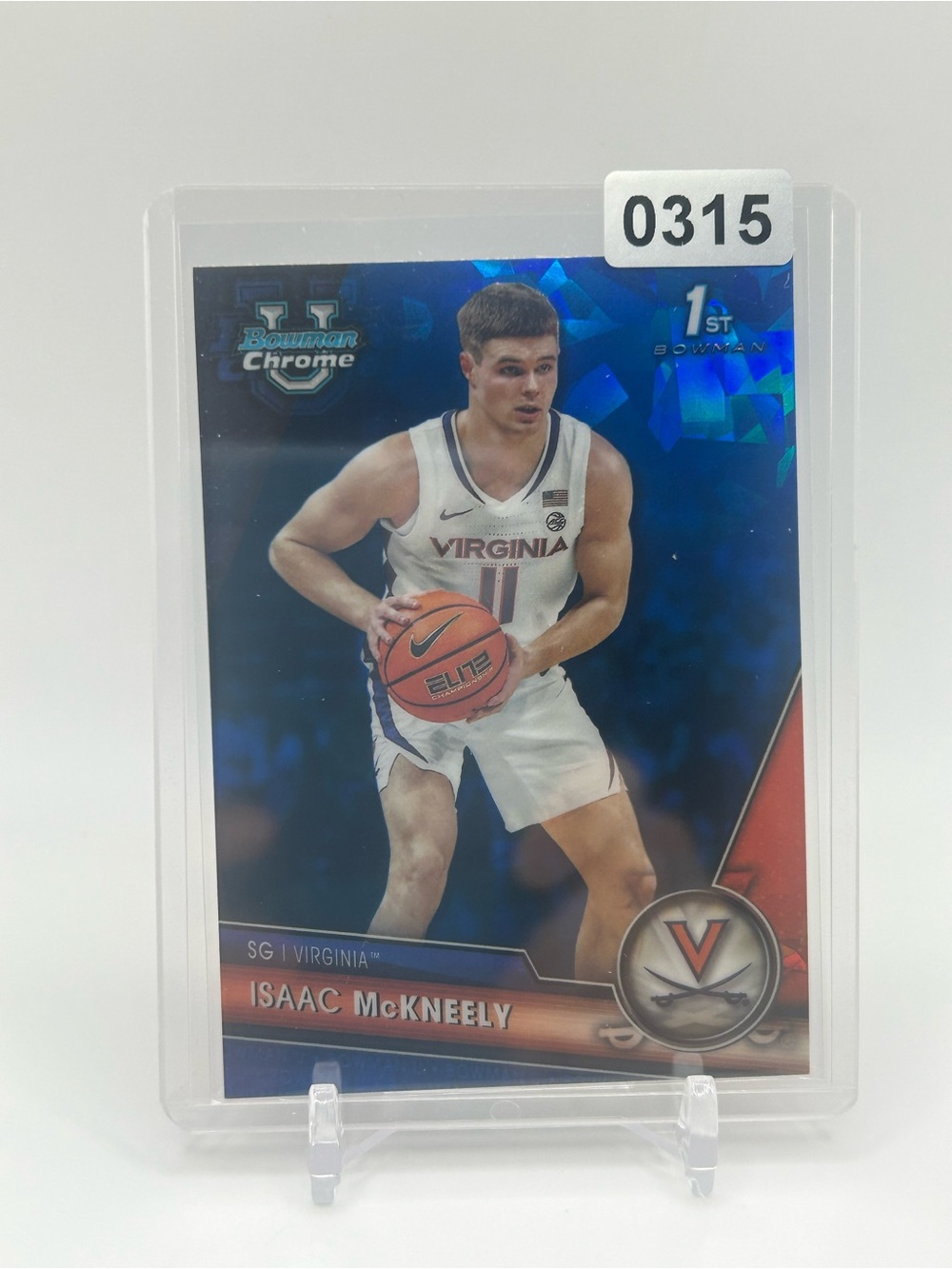 Isaac McNeely Virginia Basketball Trading Card 🏀 Blue 1st Bowman